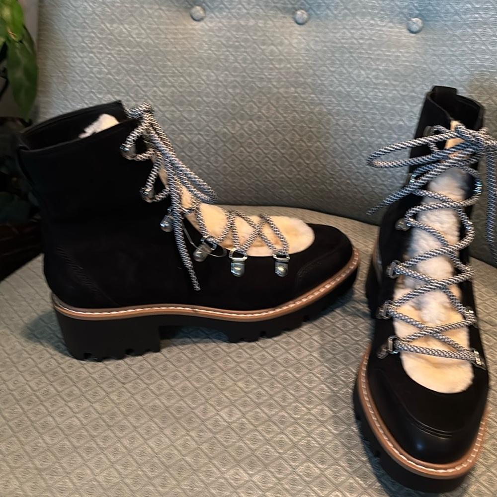 The Drop Women's Caleb Shearling Hiking Boot Hi-Top Size 81/2